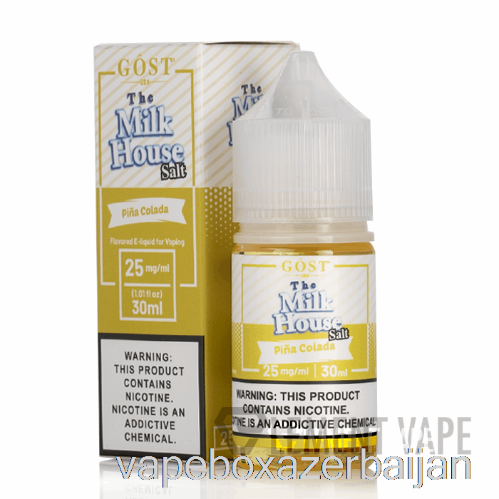 Vape Smoke Pina Colada SALTS - The Milk House - GOST Vapor - 30mL 50mg